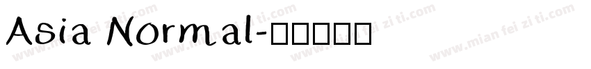 Asia Normal字体转换